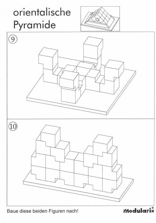 Orientalische Pyramide - Figuren 09 - 10