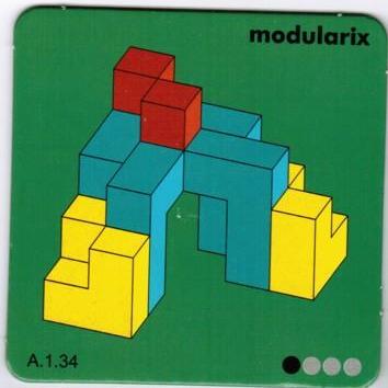 Modularix Tempel - Form 10 - Anleitungskarte für mögliche Bauformen