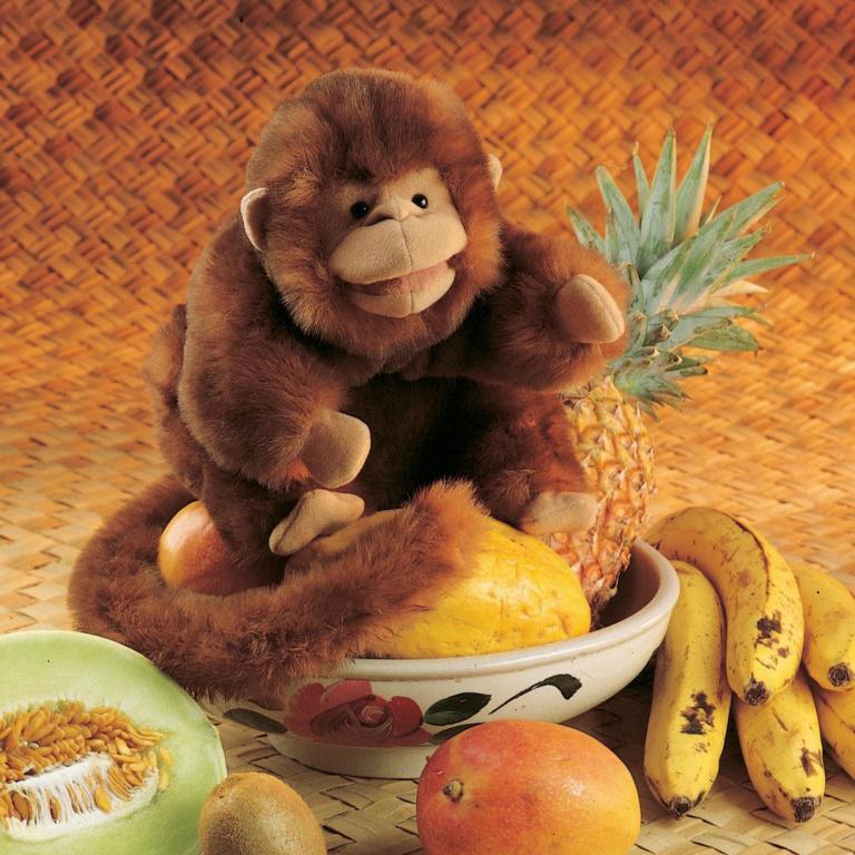 Tier-Handpuppe von Folkmanis - Äffchen