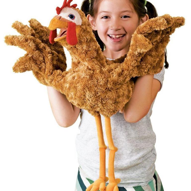 Tier-Handpuppe von Folkmanis - Huhn