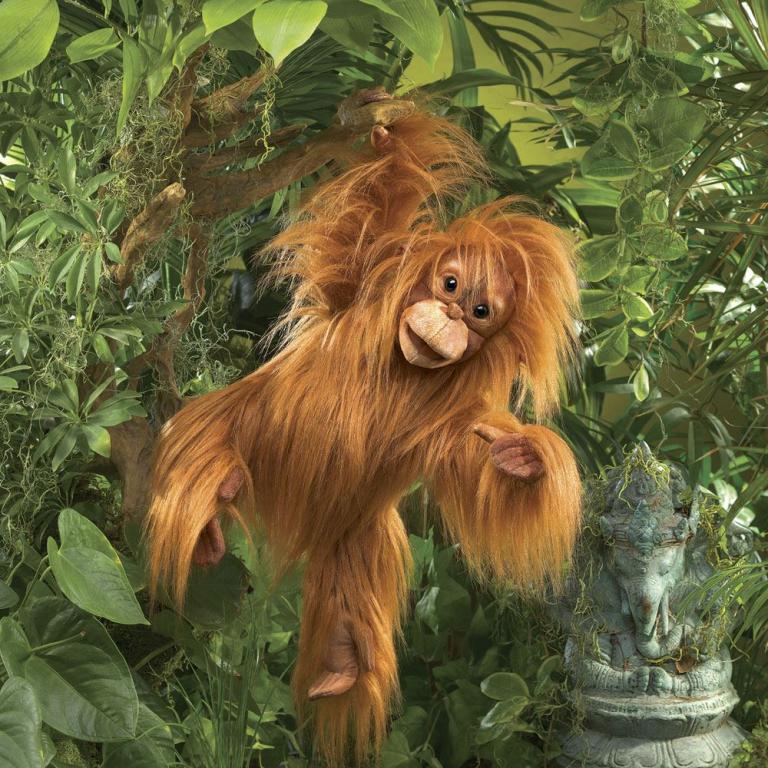 Orangutan Baby Folkmanis Handpuppe