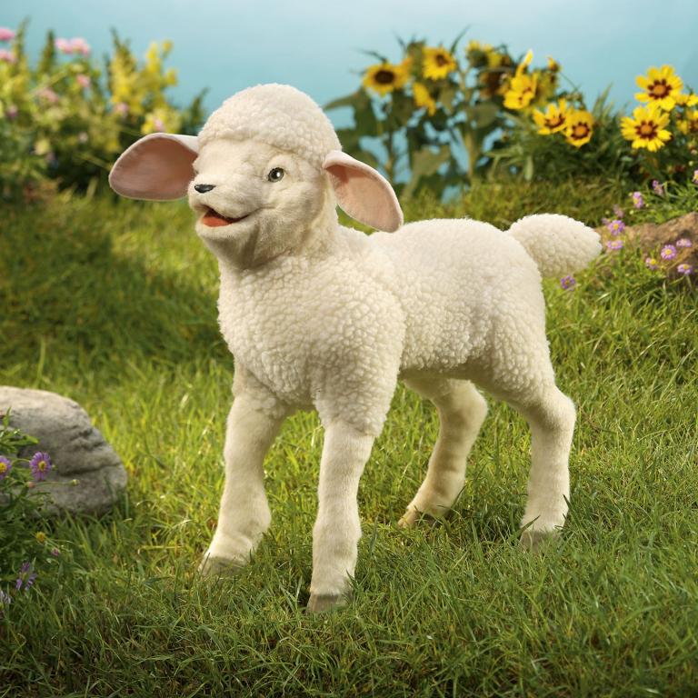 Lamm Folkmanis Handpuppe