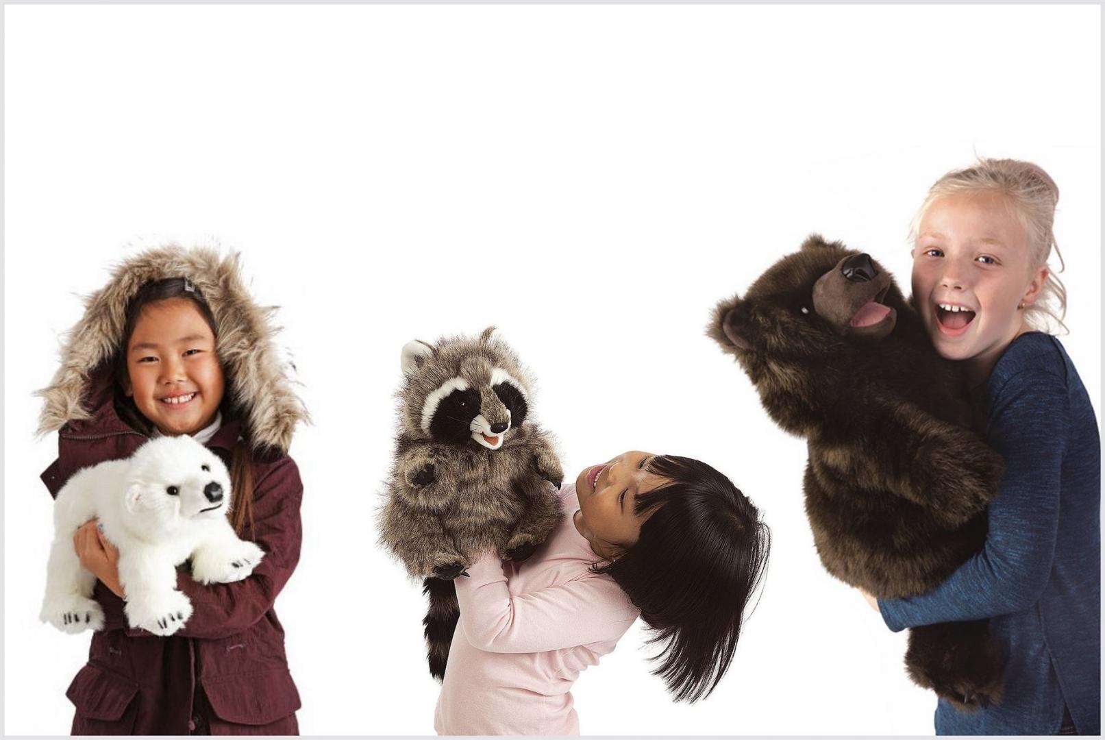 Folkmanis Handpuppen Bären - Die pädagogisch wertvollen und sehr robusten Tier-Handpuppen original Folkmanis sind bei den Kindern sehr beliebt. Handpuppen - original Folkmanis - Bären