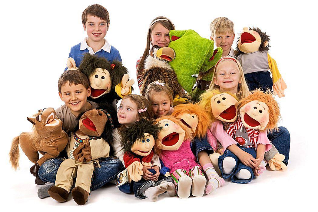 Living Puppets Handpuppen - die Handpuppen-Familie mit Klappmaulprinzip