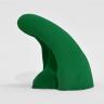 Henkel-Klettergriffe-Horn-einzeln-grün - ergonomisch geformte Griffe, die man gut greifen kann