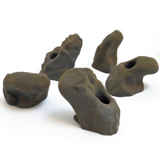 Klettergriff-Set-Leon-Natursteinoptik - naturgetreue Klettergriffe in Steinoptik