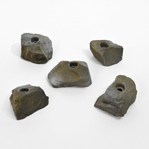 Klettergriffe-Set-Manga-Naturstein - naturgetreue Klettergriffe in Steinoptik