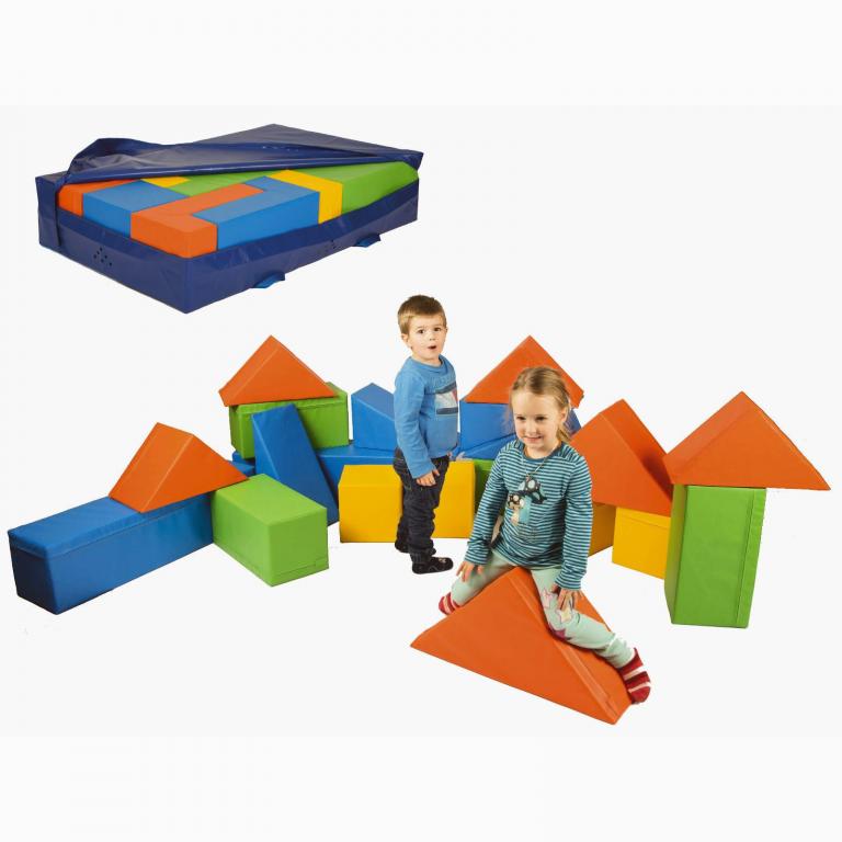 Bausteinsatz MEDI 21-teilig - Motorik-Bausteine für Kinder ab 2 Jahren