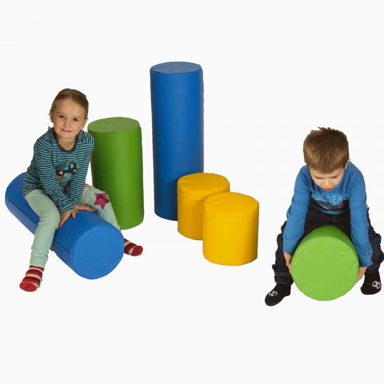 Bausteinsatz MEDI 6-teilig - Motorik-Bausteine für Kinder ab 2 Jahren