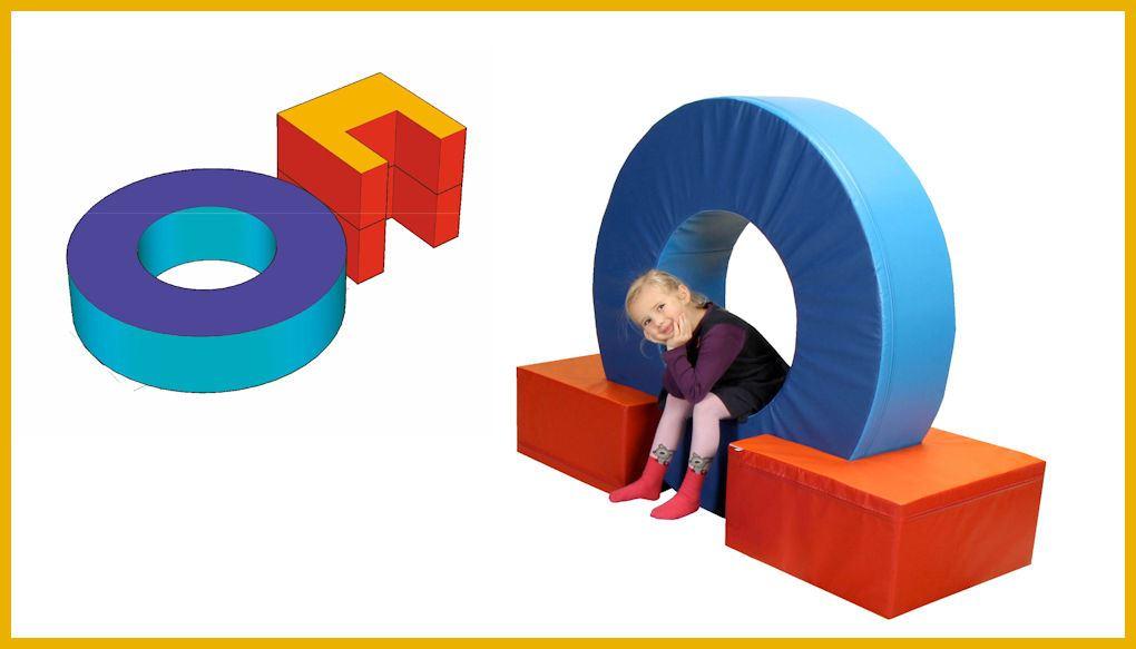 Motorikelement Ring 3-teilig - Die Motorik-Bausteine lassen sich wunderbar kombinieren mit Bewegungsbausteinen aus den Bausteinsätzen von Bänfer. Motorikelement Ring 3-teilig - Bausteinsatz original Bänfer