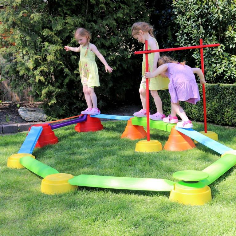 Build N' Balance - Outdoor, Garten - fördert den Gleichgewichtssinn der Kinder
