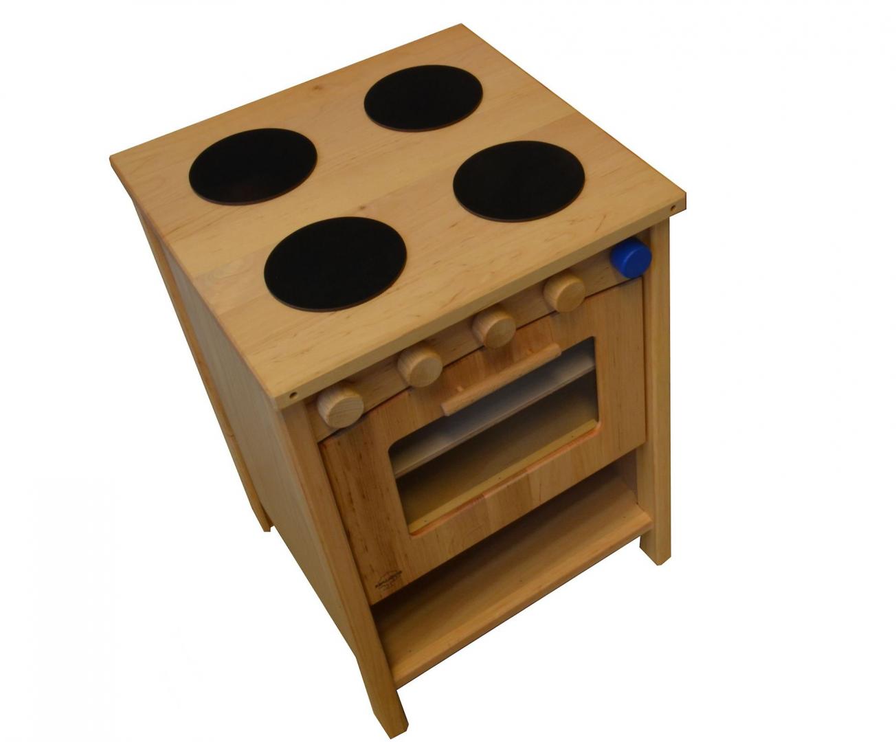 Spielküche Frieda - Herdplatten - In liebevoller Detailarbeit vorwiegend aus massiver Erle hergestellt und anschließend mit Leinölfirnis oder Bienenwachs behandelt.  Spielküche Frieda - Herdplatten