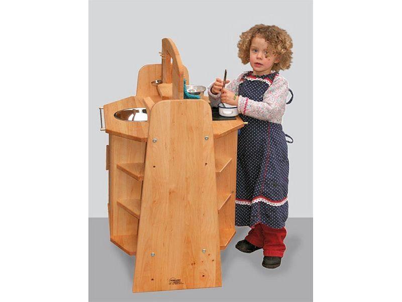 Spielküche TRIXI - Kinderküche - Küchenblock - von beiden Seiten bespielbar