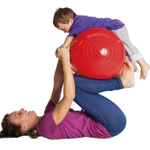 Physio roll - Anwendung mit Kind - Doppelball von Gymnic