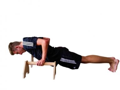 Parallettes Anfänger-Übung 5 - mit Handstandklötze/Liegestützgriffe