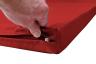 Fallschutzmatte-Reissverschluss-rot - für große Sicherheit beim Turnen und Toben - nach DIN EN 1177:2008-08