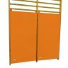 Prallschutzmatte-Sprossenwand-orange - für mehr Sicherheit in Turnhallen