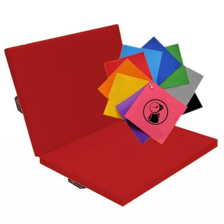 Faltmatte-Color-rot - Standard-Turnmatte in klappbarer Ausführung