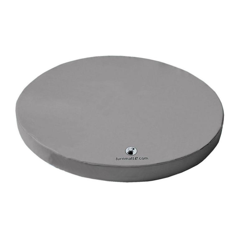 Weichbodenmatte rund in grau - die Matte eignet sich hervorragend zum Spielen, Toben und Turnen für die kleinen und großen Akrobaten.