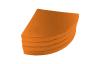 Weichbodenmatte rund - Viertelkreis - orange - Die runden Weichbodenmatten aus unserem Shop bieten Ihnen viele individuelle Gestaltungsmöglichkeiten.