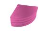 Weichbodenmatte rund - Viertelkreis - pink - Die runden Weichbodenmatten aus unserem Shop bieten Ihnen viele individuelle Gestaltungsmöglichkeiten.
