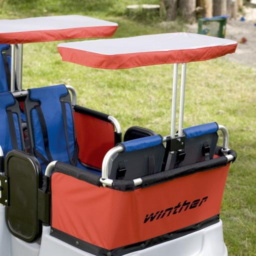 Winther Turtle Kinderbus - Sonnenschutz für zwei Plätze
