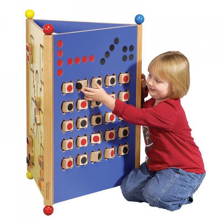 Wandelement Tower bunt - 3 Elemente aus kratzfestem MDF-Holz